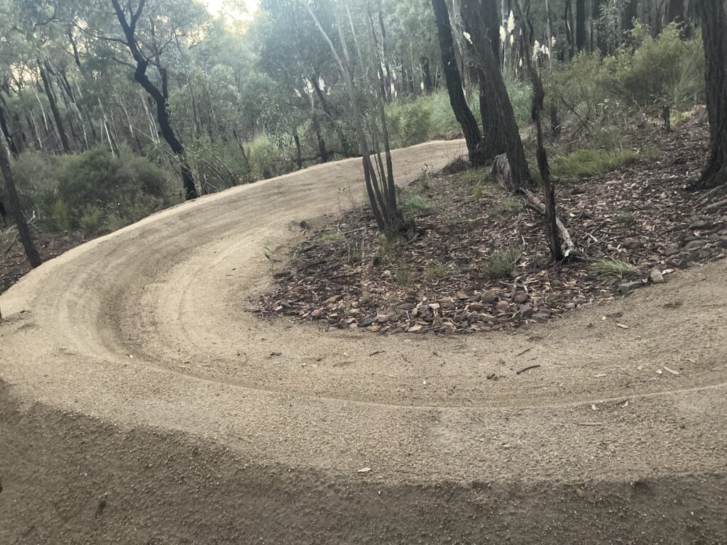 How is the new berm on the trails
